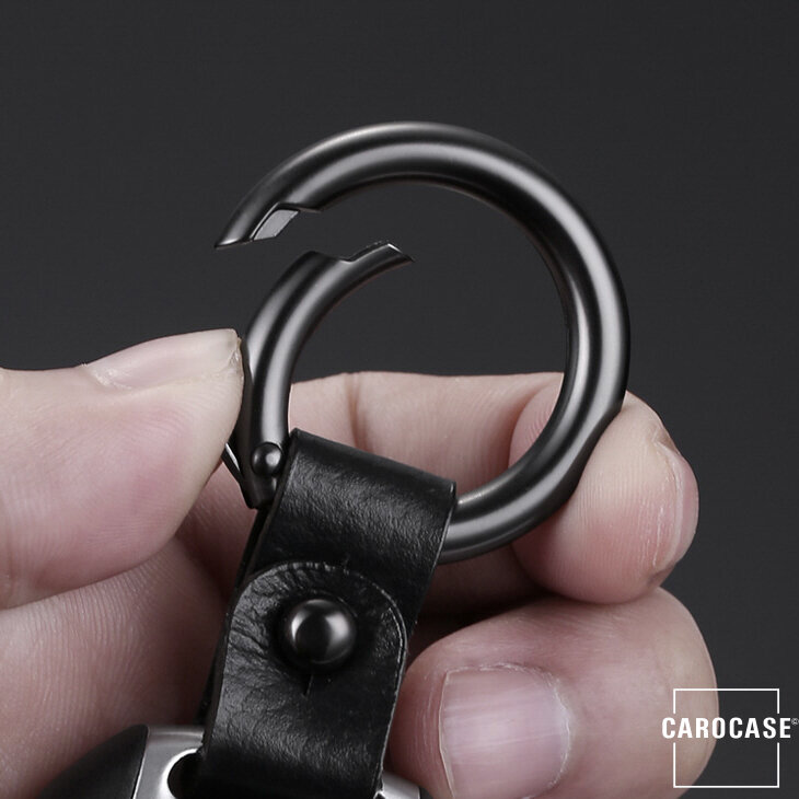 Premium Keyring / Keychain Including Leather Strap Premium key fob cover case - Detail view 2