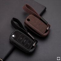 Étui en cuir pour clés de voiture Seat / Skoda / VW (type V2) | Carocase Premium
