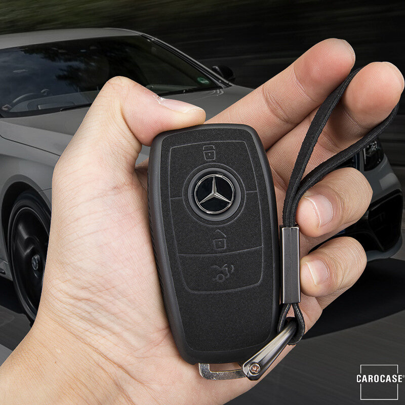 Läderfodral för Mercedes Benz bilnycklar (typ M9) | Carocase Premium Premium nyckelfodral bilnyckel skydd