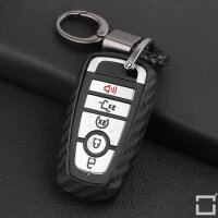 Silikonska futrola karbonskog izgleda za ključeve automobila Audi / Seat / Skoda / VW (tip F8) | Carocase Premium