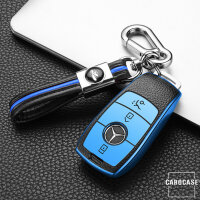 Silikon Leder-Look Schlüssel Cover passend für Mercedes-Benz Schlüssel  SEK13-M9