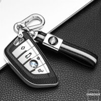 Silikon Leder-Look Schlüssel Cover passend für BMW Schlüssel  SEK13-B7