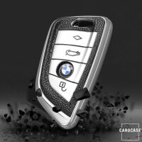Silikon Leder-Look Schlüssel Cover passend für BMW Schlüssel  SEK13-B7