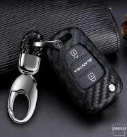 Silikoninis anglies pluošto dėklas Hyundai / Kia automobilio raktams (tipas D5X) | Carocase Premium