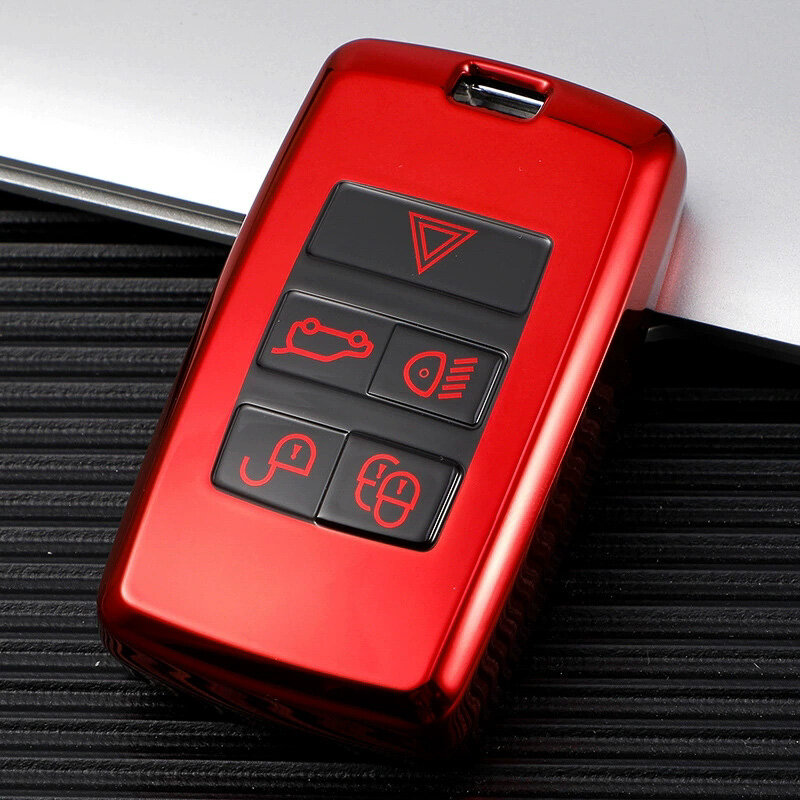 Blødt TPU-etui til Jaguar / Land Rover bilnøgler (type LR1) | Carocase Premium