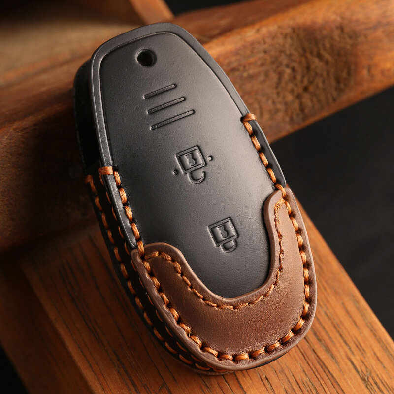 Leder Hülle für Suzuki Autoschlüssel (Typ SK7) | Carocase Premium Premium Schutzhülle Autoschlüssel Case