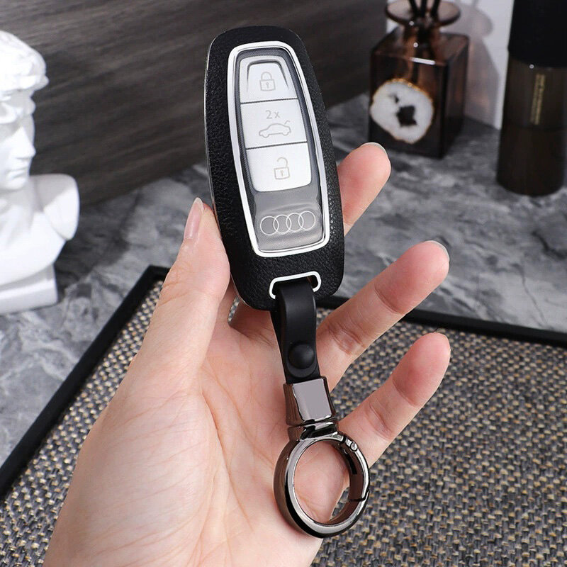 Odinis dėklas Audi automobilio raktams (tipas AX7) | Carocase Premium Odinis dėklas raktams Premium apsauga