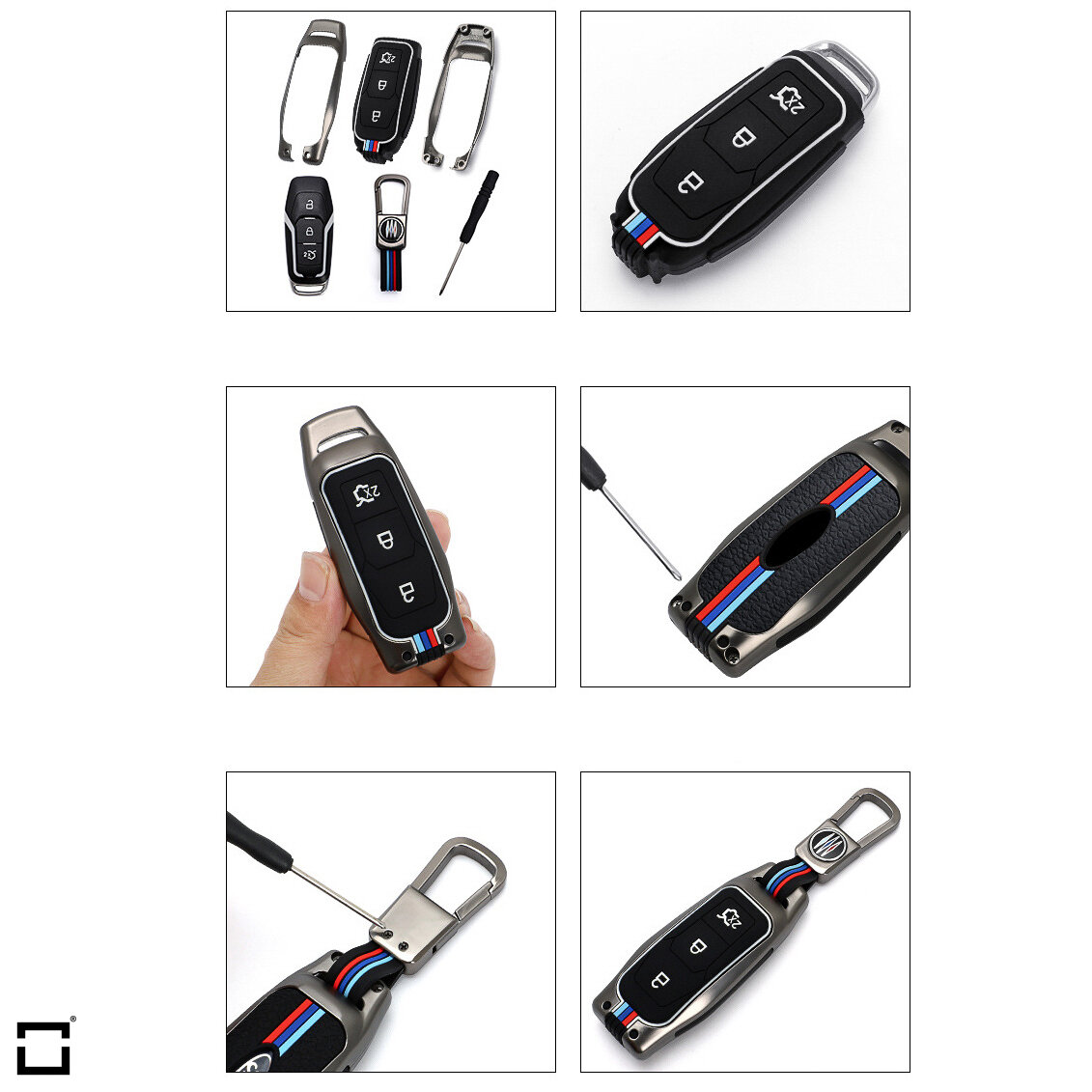 Szilikon tok Audi / Seat / Skoda / VW autókulcsokhoz (F3 típus) | Carocase Premium