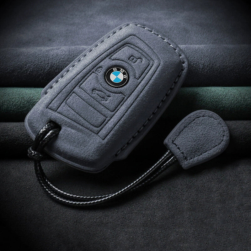 Alcantara Hülle für BMW Autoschlüssel (Typ B4) | Carocase Premium Premium Autoschlüssel Schutzhülle - Detailansicht 3