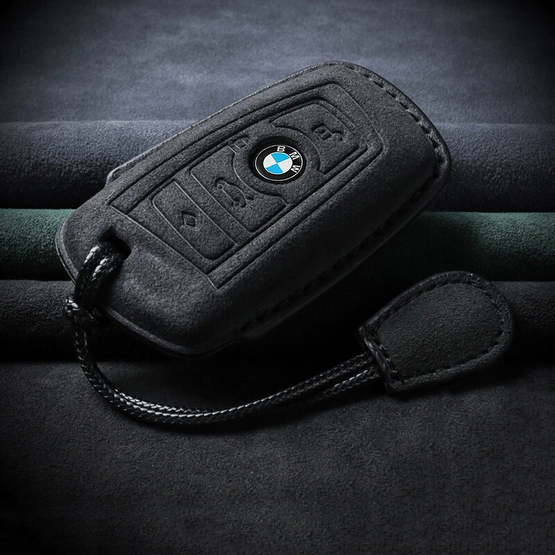 Alcantara Hülle für BMW Autoschlüssel (Typ B5) | Carocase Premium Premium Schutzhülle Autoschlüssel Case