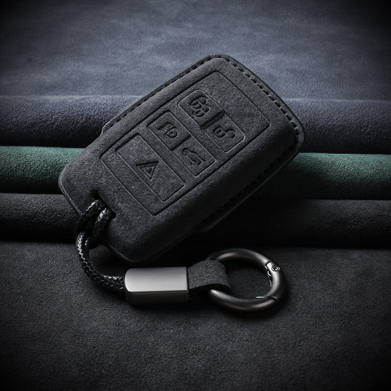 Alcantara Hülle für Jaguar / Land Rover Autoschlüssel (Typ LR1) | Carocase Premium