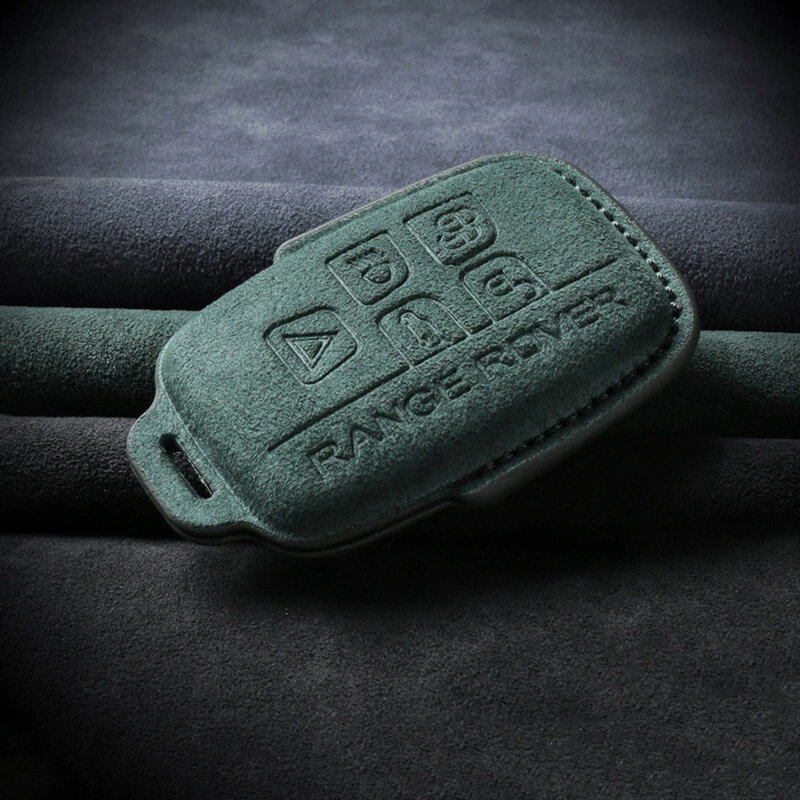 Étui en Alcantara pour clés de voiture Jaguar / Land Rover (type LR2) | Carocase Premium