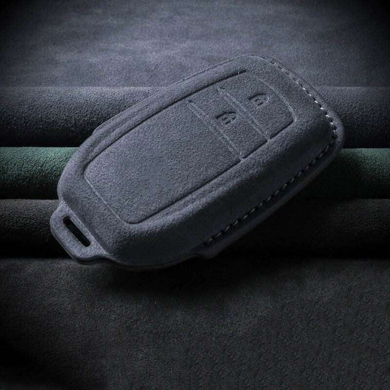 Alcantara case for Toyota car keys (type T3) | Carocase Premium Premium key fob cover case - Detail view 3