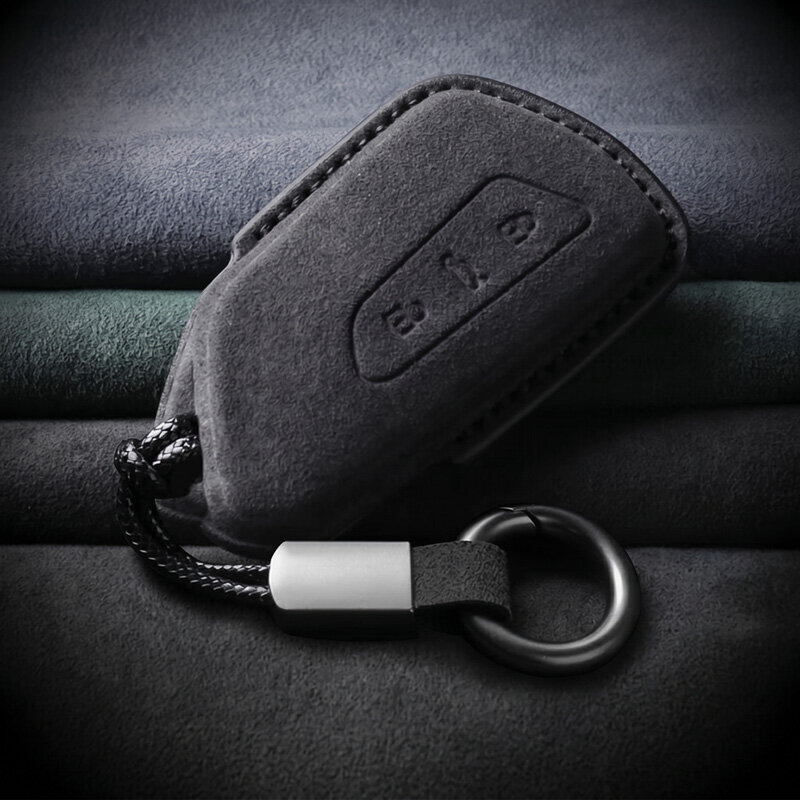 Alcantara Hülle für Seat / Skoda / VW Autoschlüssel (Typ V11) | Carocase Premium Premium Schutzhülle Autoschlüssel Case