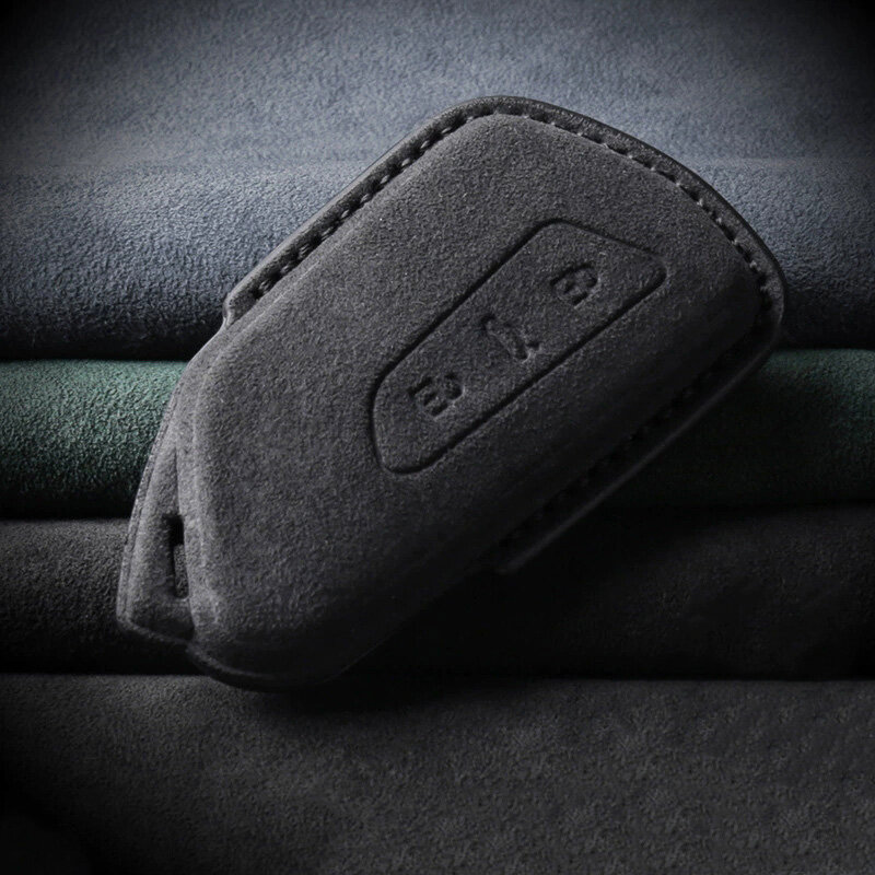 Alcantara Hülle für Seat / Skoda / VW Autoschlüssel (Typ V11) | Carocase Premium Premium Autoschlüssel Schutzhülle - Detailansicht 2