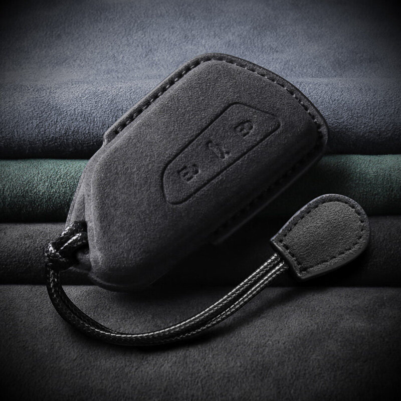 Alcantara Hülle für Seat / Skoda / VW Autoschlüssel (Typ V11) | Carocase Premium Premium Autoschlüssel Schutzhülle - Detailansicht 3
