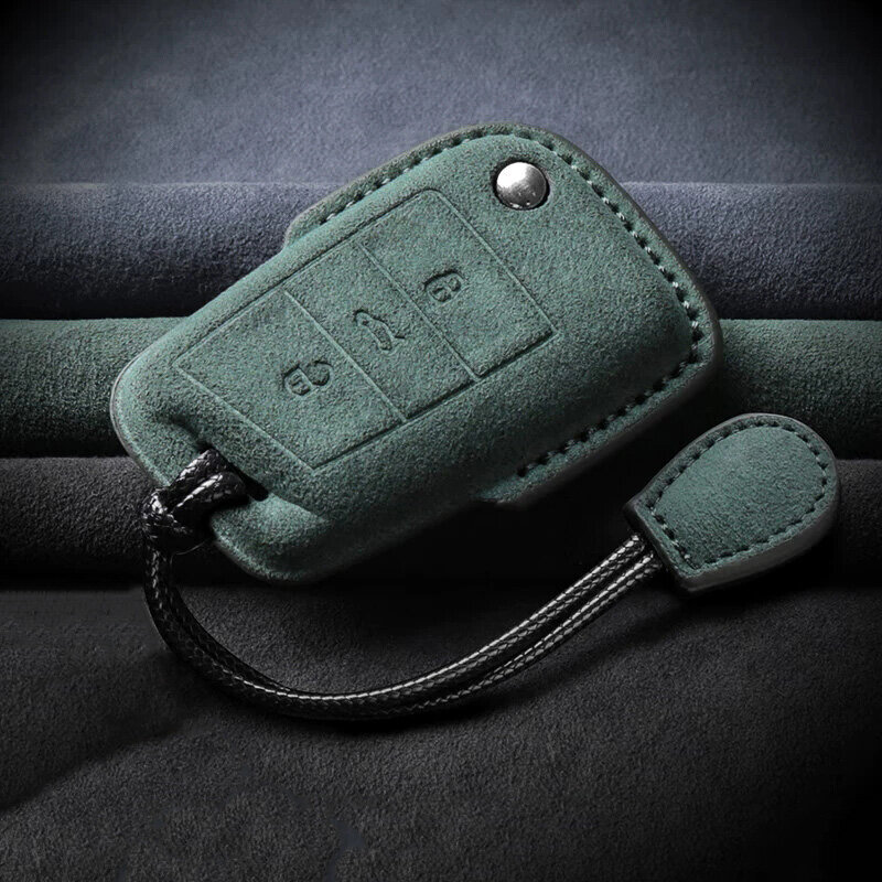 Alcantara Hülle für Audi / Seat / Skoda / VW Autoschlüssel (Typ V3X) | Carocase Premium