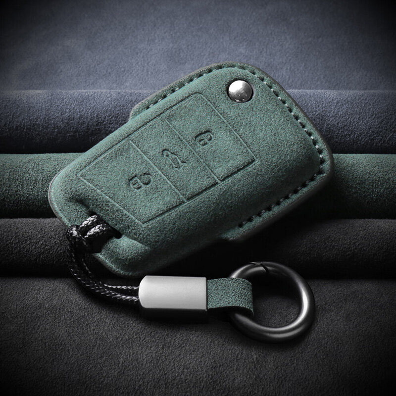Alcantara Hülle für Audi / Seat / Skoda / VW Autoschlüssel (Typ V3X) | Carocase Premium