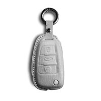 Leder Hülle für Audi Autoschlüssel (Typ AX3) | Carocase Premium