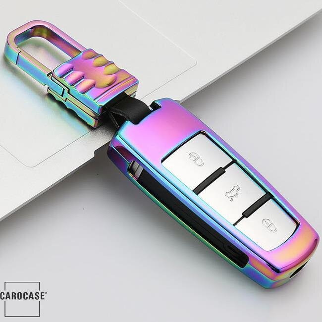 Aluminum key fob cover case fit for Volkswagen V6 remote key