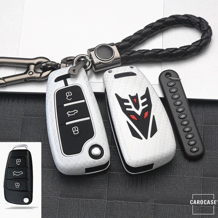 Coque de protection en Aluminium pour voiture Audi clé télécommande AX3 Coque de protection clé voiture étui de luxe