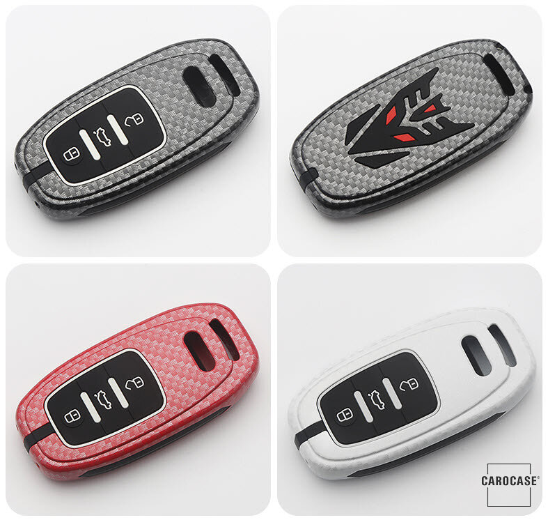 Aluminum key fob cover case fit for Audi AX4 remote key Premium key fob cover case - Detail view 2