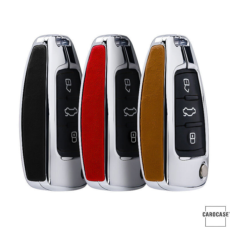 Kožené pouzdro na klíče od auta Audi / VW (typ AX3) | Carocase Premium Premium kožené pouzdro na klíče od auta
