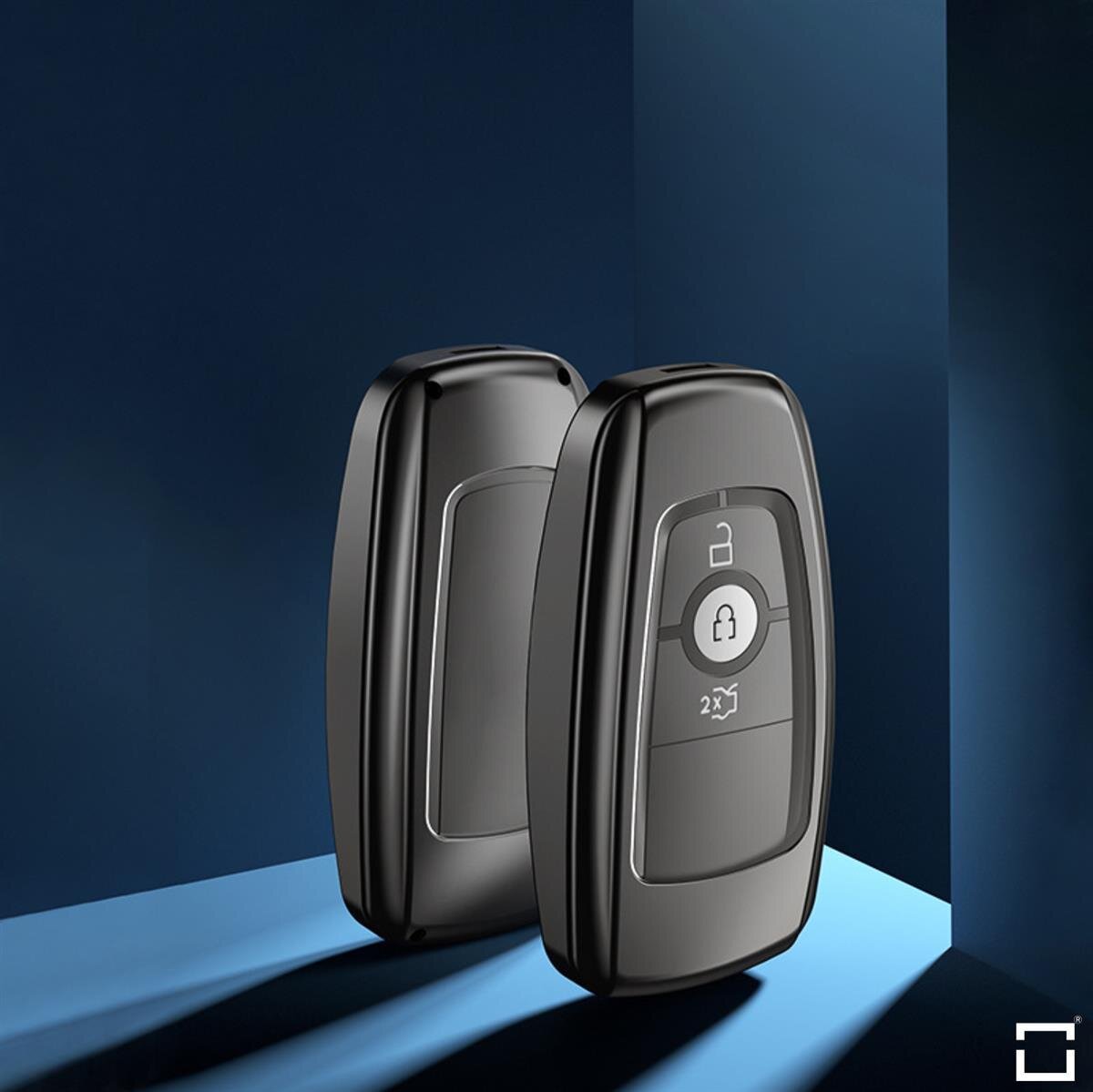Audi / Seat / Skoda / VW marka araç anahtarları (F8 tipi) için yumuşak TPU kılıf | Carocase Premium