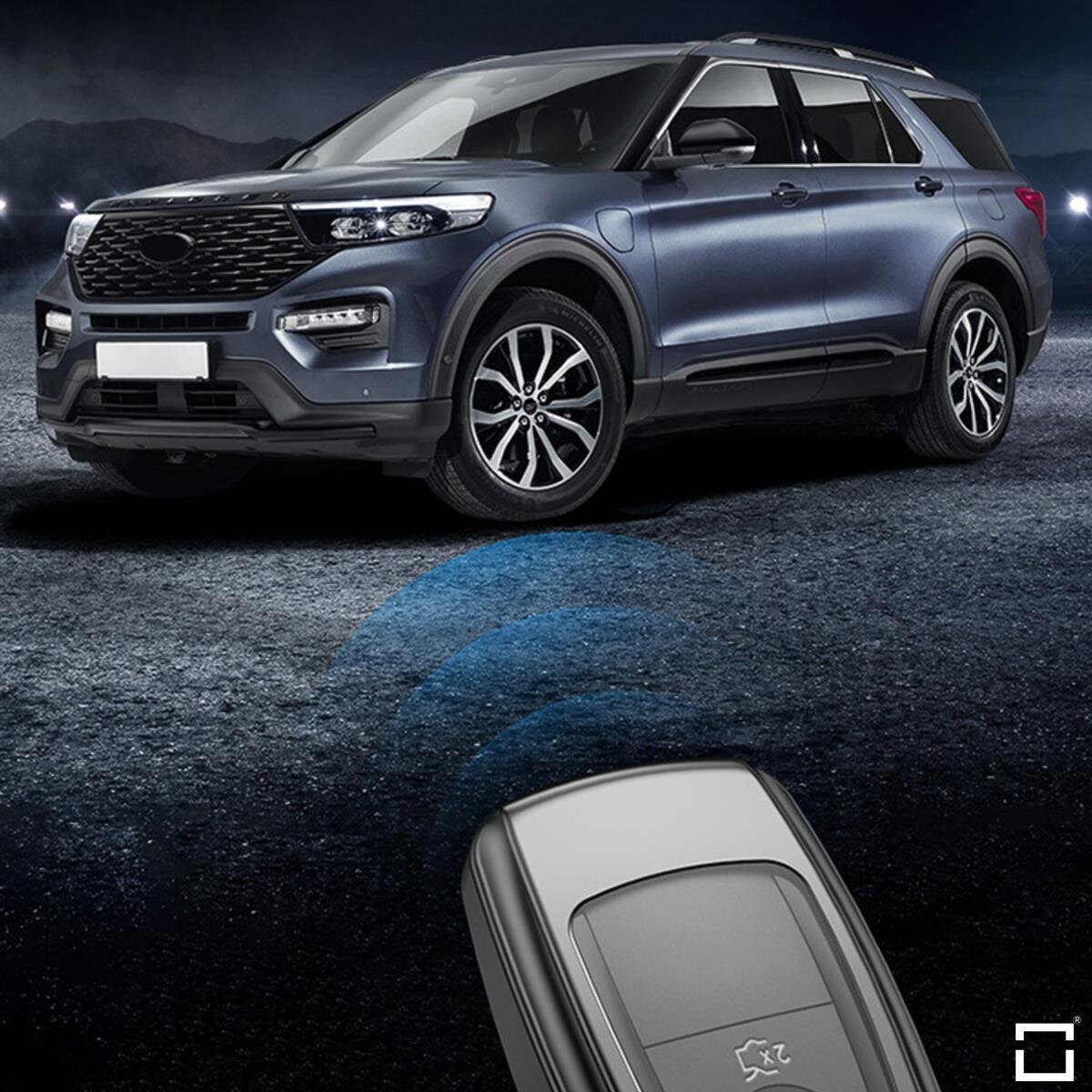 Audi / Seat / Skoda / VW marka araç anahtarları (F8 tipi) için yumuşak TPU kılıf | Carocase Premium