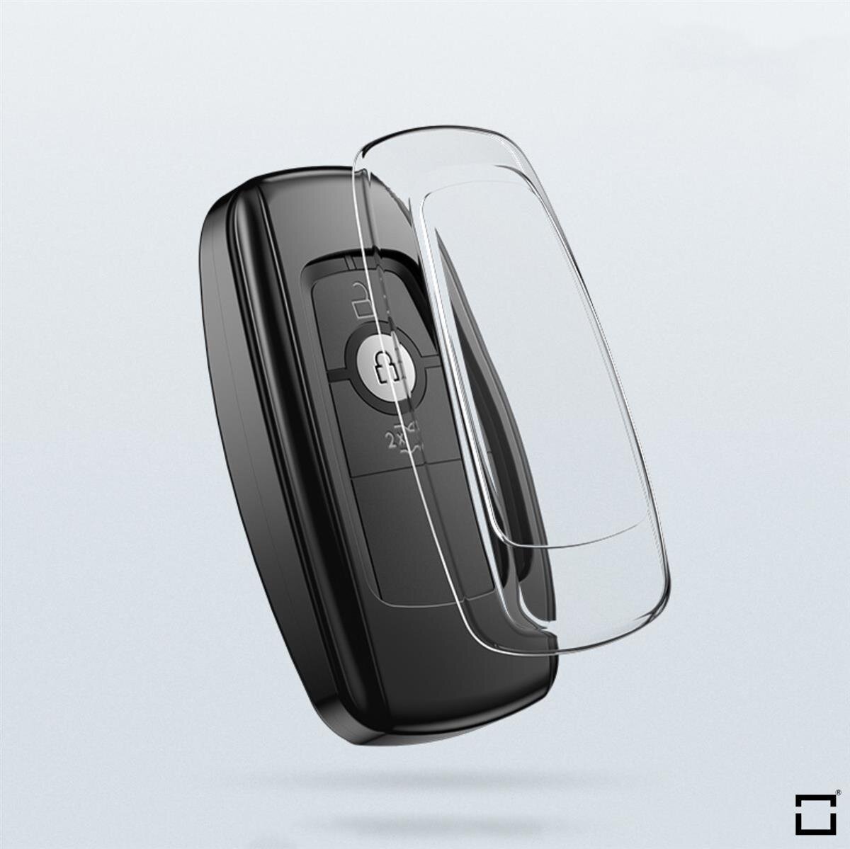 Audi / Seat / Skoda / VW marka araç anahtarları (F8 tipi) için yumuşak TPU kılıf | Carocase Premium