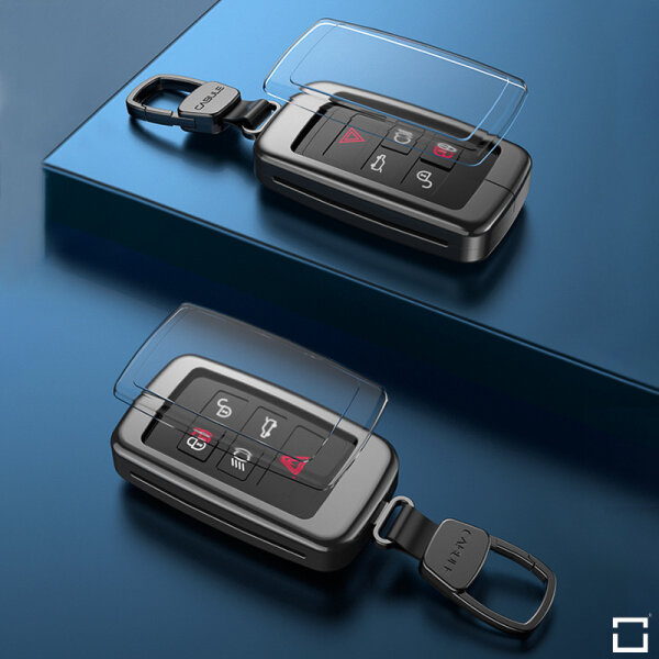 Měkké TPU pouzdro na klíče od auta Jaguar / Land Rover (typ LR1) | Carocase Premium Premium kožené pouzdro na klíče od auta