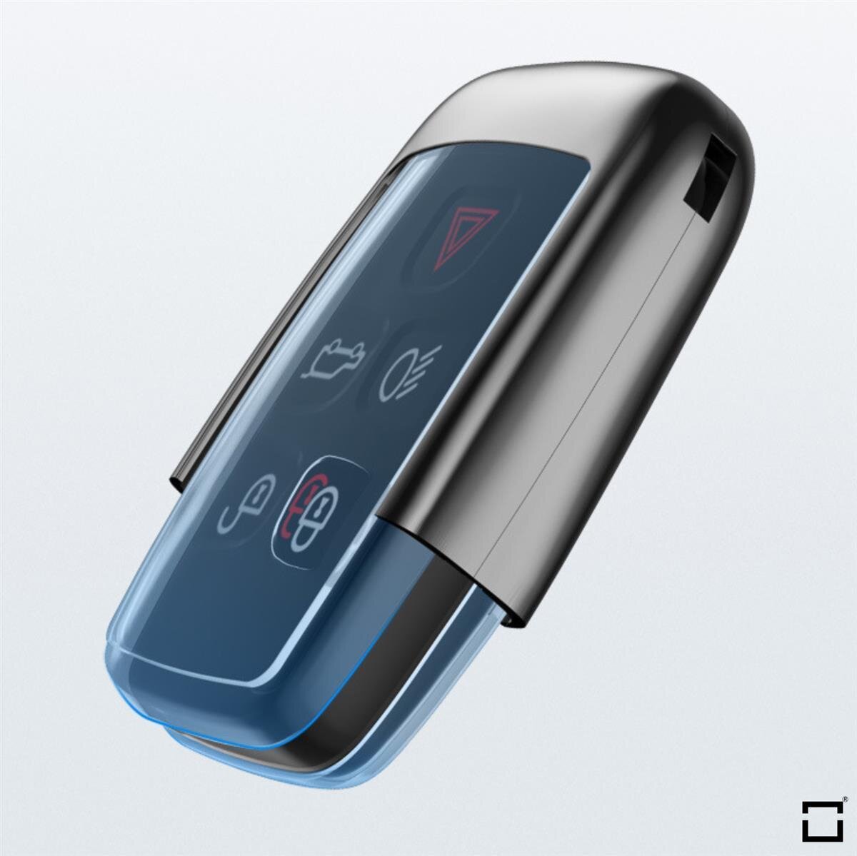 Soft TPU case for Jaguar / Land Rover car keys (type LR2) | Carocase Premium