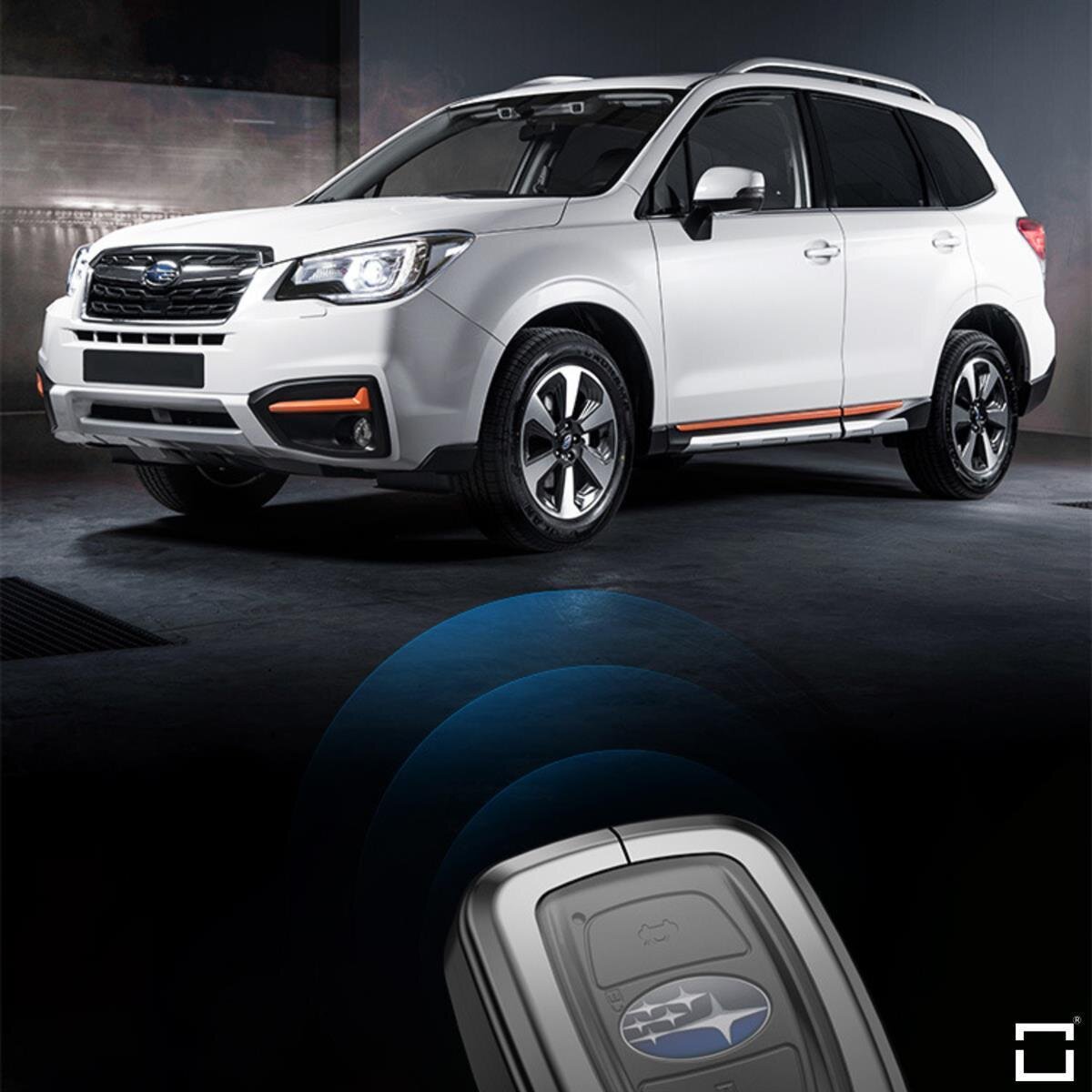 Premium Schlüsselhülle / Schlüsselcover für Subaru Schlüssel (HEK55-Serie) Premium Autoschlüssel Schutzhülle - Detailansicht 2