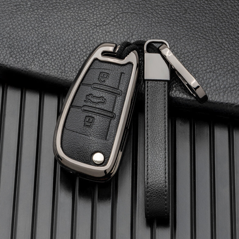 Kožené pouzdro na klíče od auta Audi / VW (typ AX3) | Carocase Premium Premium kožené pouzdro na klíče od auta