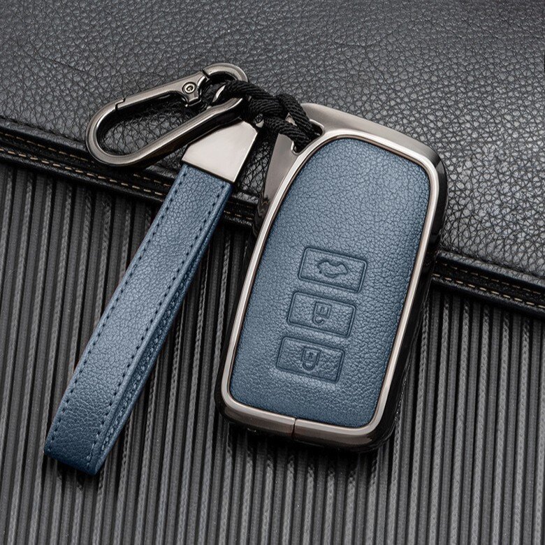 Schutzhülle Cover (HEK58) passend für Lexus Schlüssel inkl. Schlüsselanhänger Premium Autoschlüssel Schutzhülle - Detailansicht 3