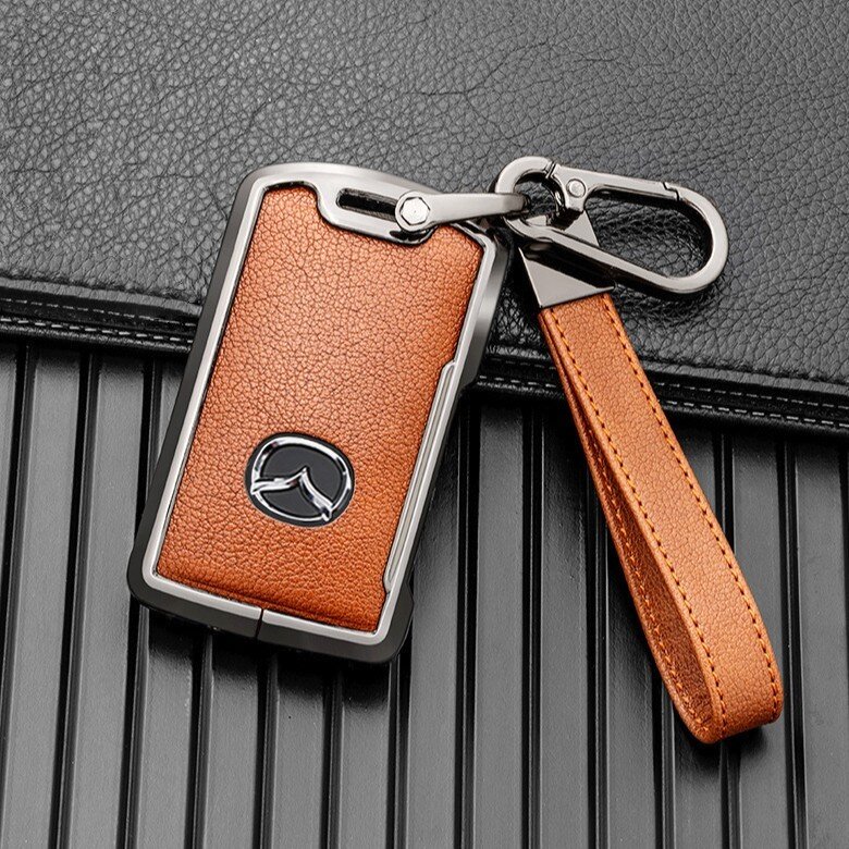 Schutzhülle Cover (HEK58) passend für Mazda Schlüssel inkl. Schlüsselanhänger Premium Schutzhülle Autoschlüssel Case
