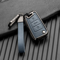 Leather case for Audi / Seat / Skoda / VW car keys (type...