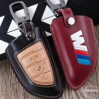 Premium Leder Schlüssel Cover passend für BMW...