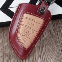 Premium Leder Schlüssel Cover passend für BMW Schlüssel - M-POWER