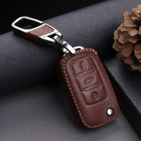 Leather case for Seat / Skoda / VW car keys (type V2) |...