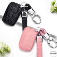 Leather key fob cover case fit for Land Rover, Jaguar LR2...