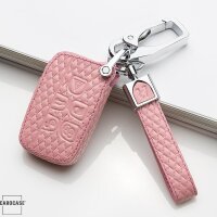 Leather key fob cover case fit for Land Rover, Jaguar LR2...