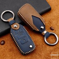 Premium Leder Cover passend für Volkswagen, Skoda,...