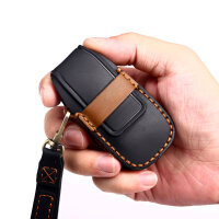Funda de piel para llaves de coche Mercedes Benz (tipo M9A) | Carocase Premium
